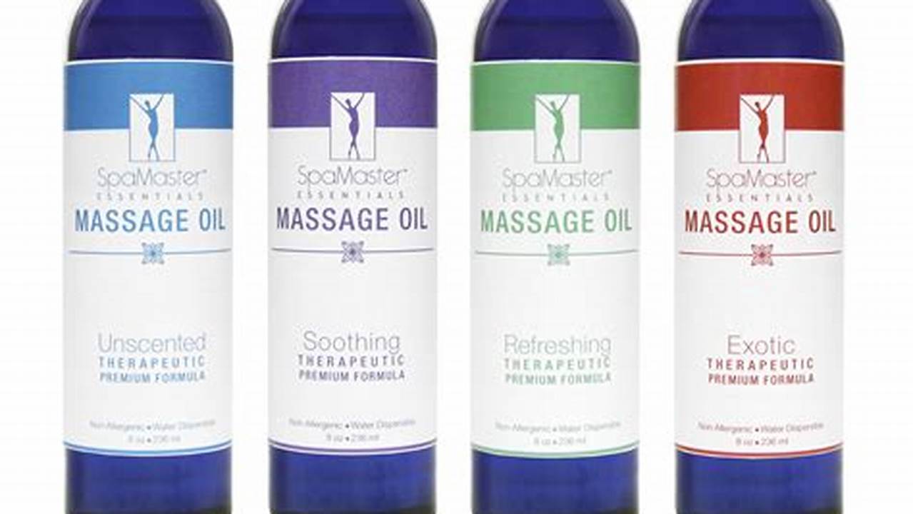 Massage Oils, Aromatherapy