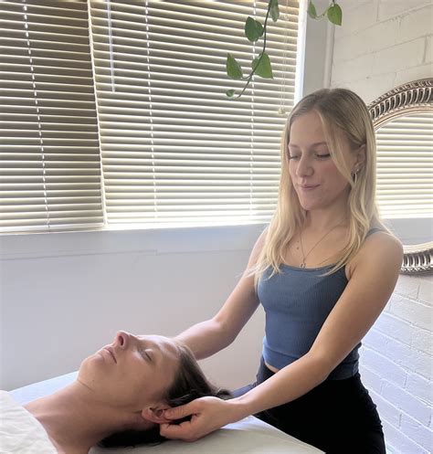 Massage Therapy Student Practicing