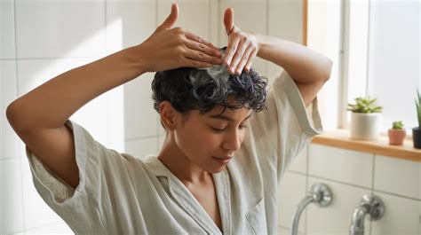 Applying Tea Tree Scalp Treatment