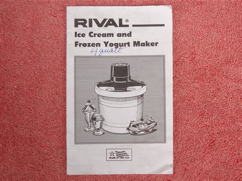 Master Your Frozen Creations: Rival Ice Cream Maker Manual Unveiled!