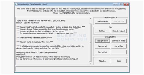 Master decryption keys available