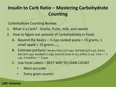 Mastering Carbohydrate Counting (The GI Factor)