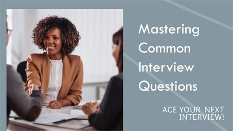 Mastering Common Interview Questions