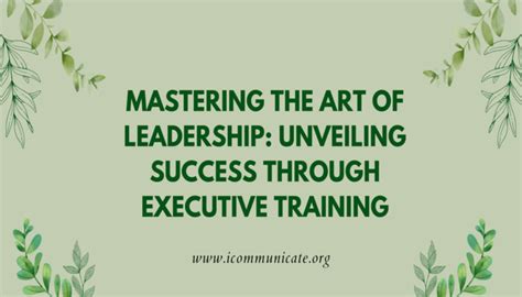 Mastering Leadership: Unveiling the Power Moves and Dynamic Behaviors That Propel Success!