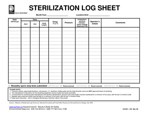 Mastering Sterilization: Your Ultimate Guide to 11 Autoclave Weekly and Monthly Cleaning Spreadsheet References for Spotless Performance!