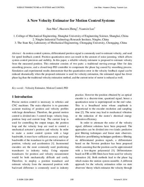 Mastering Velocity: The Comprehensive Guide to High Speed Motion Control Systems