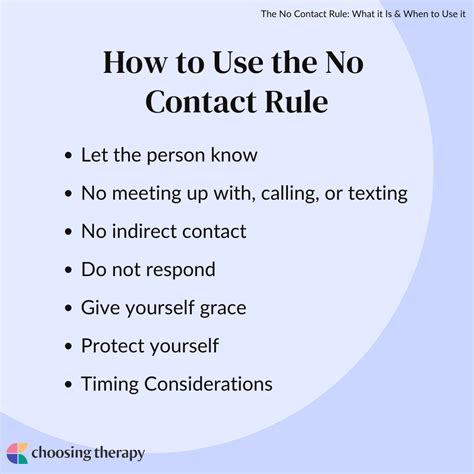 Mastering the "No Contact" Rule