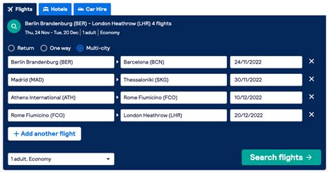 Mastering the Multi-City Search