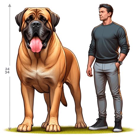Mastiff Size Comparison To Human