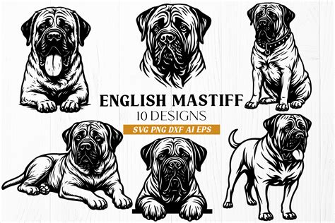 Stunning Mastiff SVG Designs to Impress Dog Lovers Everywhere!