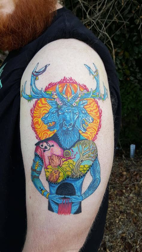My AjFosik/Mastodon "The Hunter" tattoo! mastodon tattoo