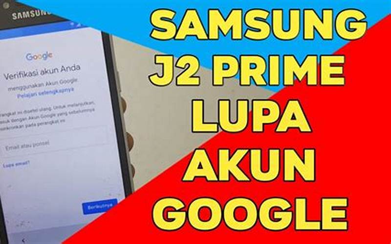 Masuk Akun Google Hp Samsung J2 Prime