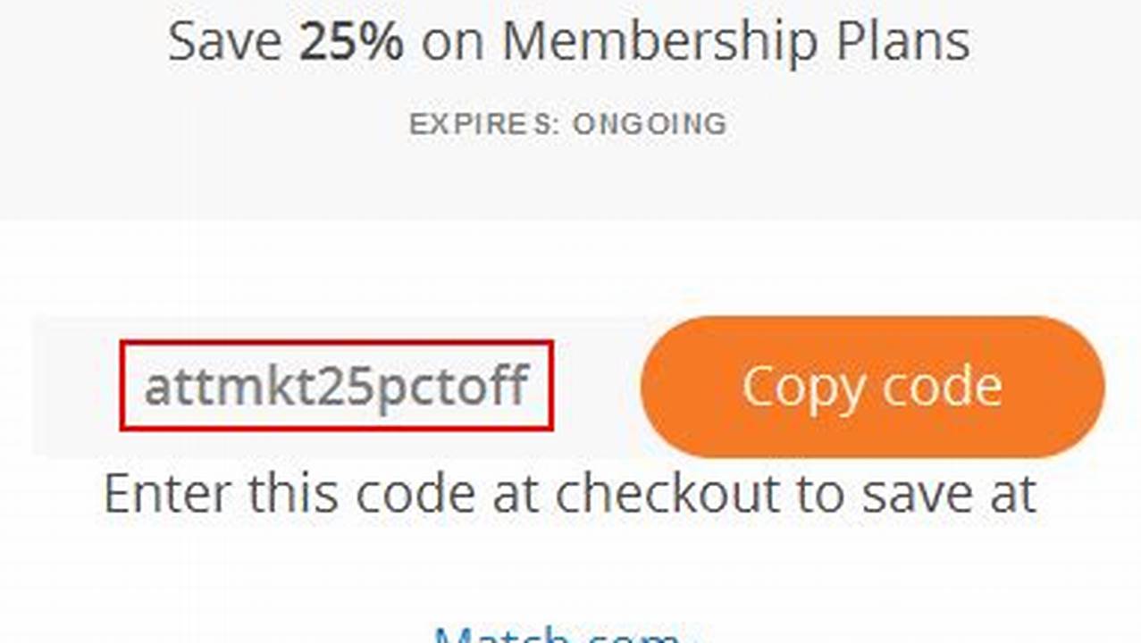 Match Coupon Code 2025