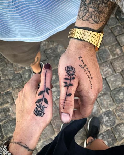 Matching Couple Hand Tattoos Hand tattoos for guys