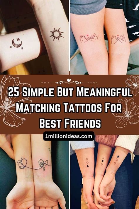 Forever in Ink: 20 Enchanting Ideas for Matching Best Friend Tattoos for 2