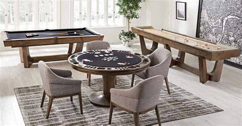 Matching Pool Table And Shuffleboard