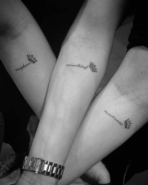 Matching Tattoos For 3 People
