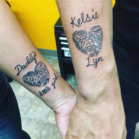 Matching Tattoos For Dad And Daughter