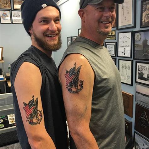 Matching Tattoos For Dad And Son