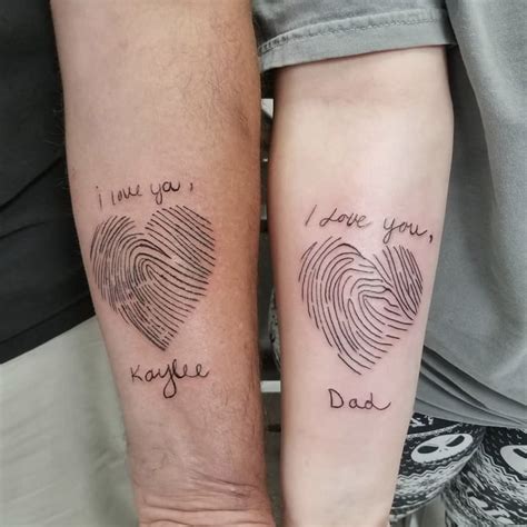 Matching Tattoos For Father And Daughter