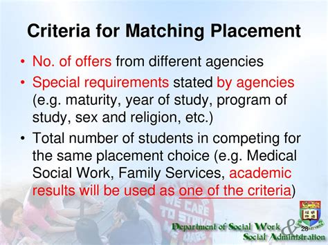 Matching and Placement