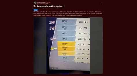 Matchmaking seems to be broken