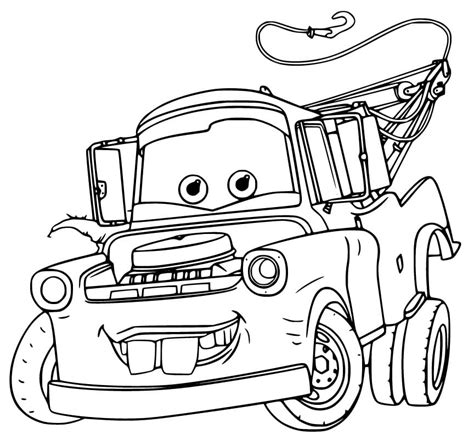Mater Coloring Pages