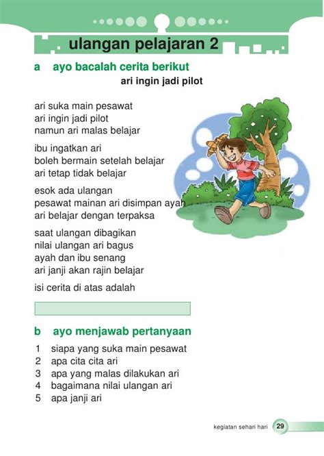 Materi Membaca Bahasa Indonesia Kelas 2 SD Semester 2