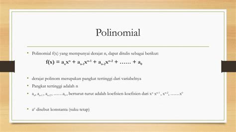 Materi Polinomial