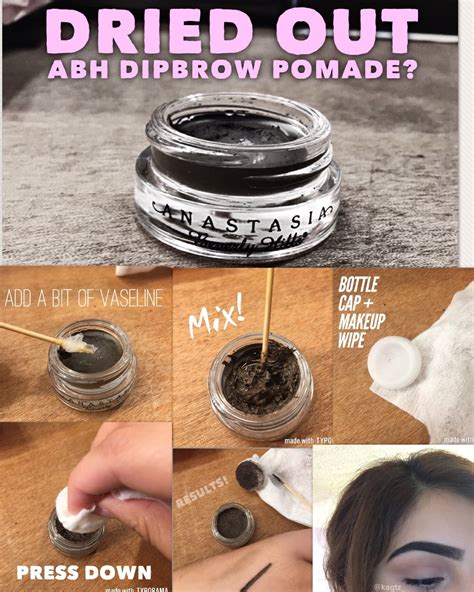 Materials Needed for Fixing Dry Dipbrow Pomade