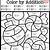 Math Addition Coloring Worksheets Second Grade