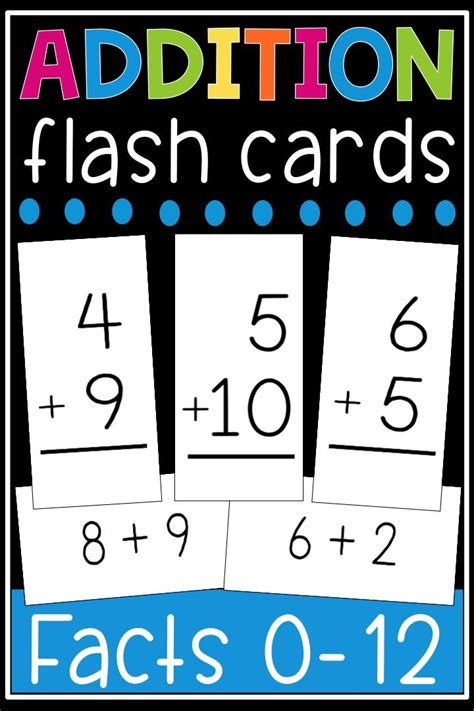 Math Fact Flashcards Printable