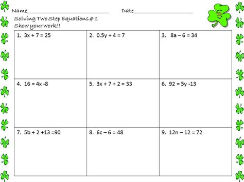 Math Central: Solving Two-Step Equations