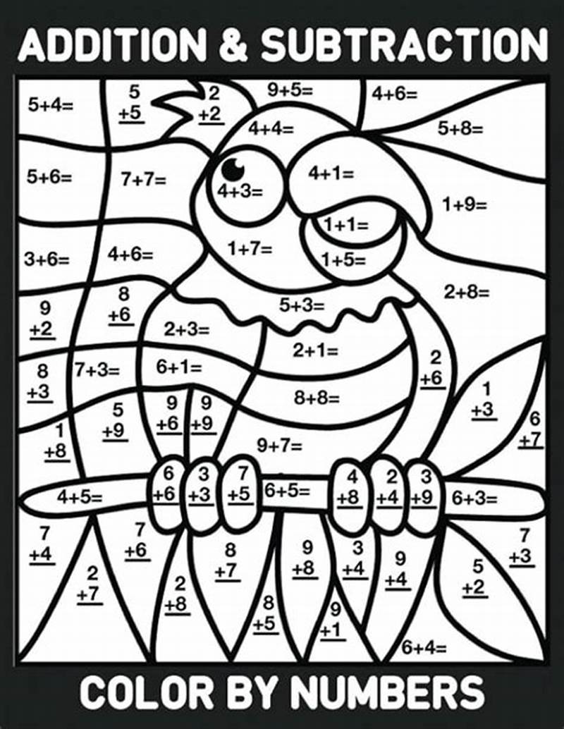 Math Coloring Pages Addition And Subtraction