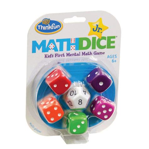 Math Dice Jr. card game
