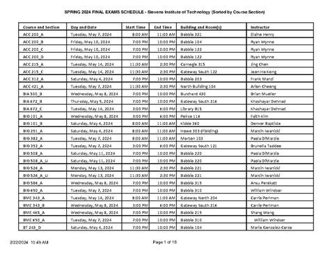 Math Exam Schedule Spring 2024 Njit