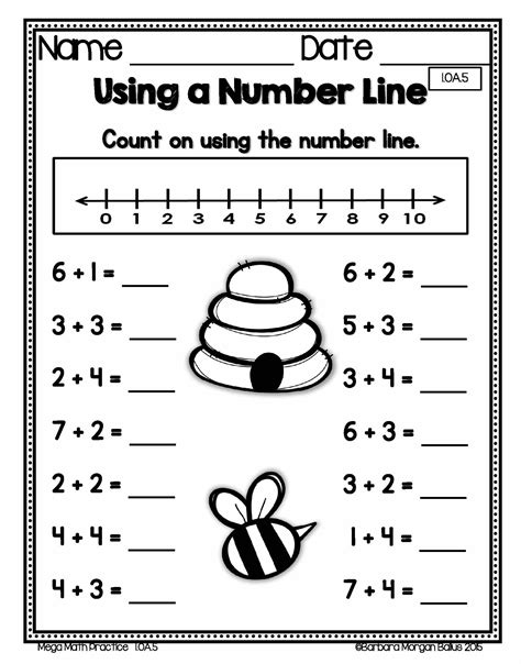 Math Printable Worksheets 1st Grade