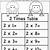 Maths Times Tables Worksheets 2
