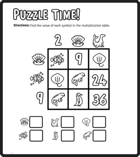 Maths Puzzles For Kids Pdf