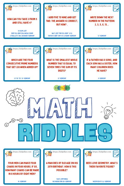 Maths Riddles For Kids Matches