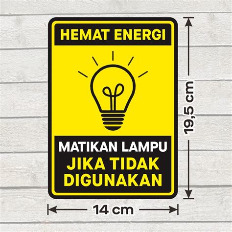 Matikan lampu saat tidak digunakan