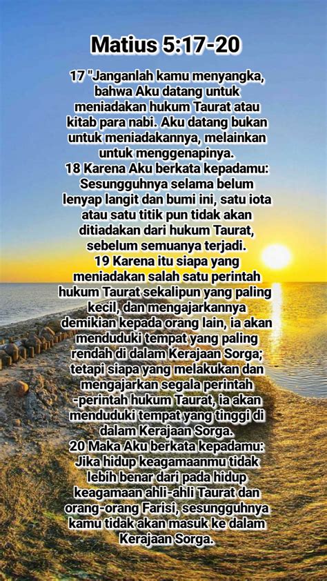 Matius 5 17 20