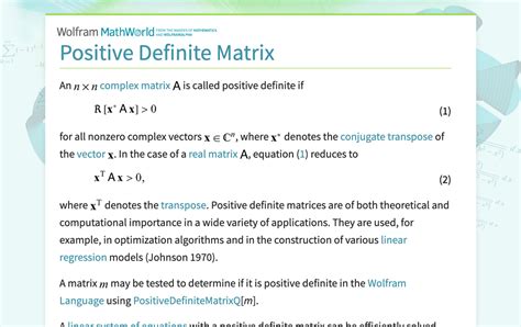 Unleashing the Power of Matrix: Embrace the Positivity of Positive Definite Matrices