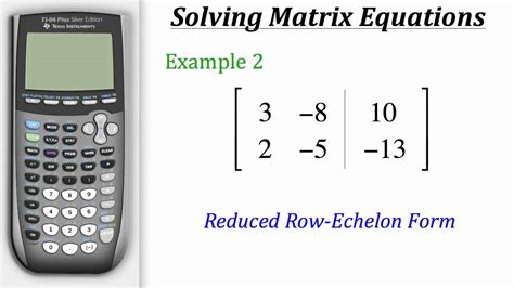 Matrix equation calculator solving matrix equations