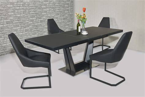 Matt Black Dining Table