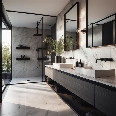 Matte Black Bathroom