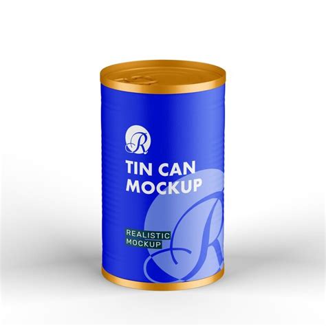 Matte Tin Can Mockup