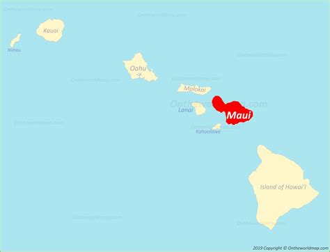 Maui Hawaii On World Map