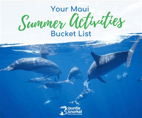 Maui Summer Activities