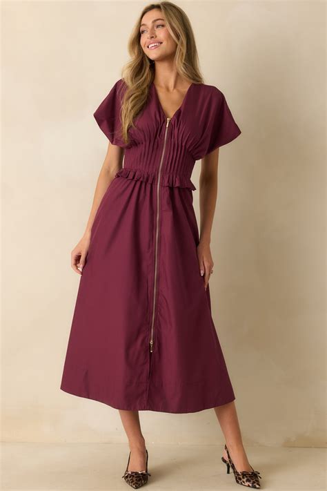 Maxi Dress Zip Up
